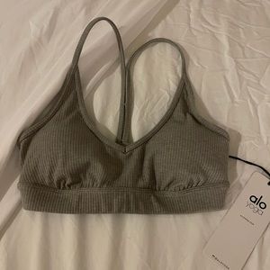 ALO Gray bra XS NWT
